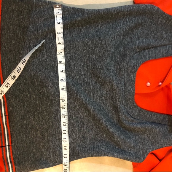 Vintage Paul of California 1970’s Dress gray and tomato red - Picture 7 of 9